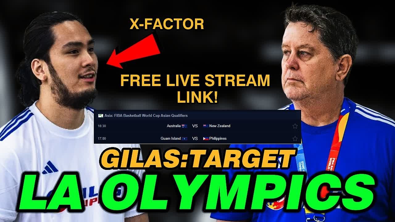 COACH TIM CONE TARGET DALHIN ANG GILAS SA LA OLYMPICS | FREE LIVE STEAMING LINK ng GUAM vs GILAS!