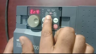 How to factory reset Mitsubishi inverter A700 & A800