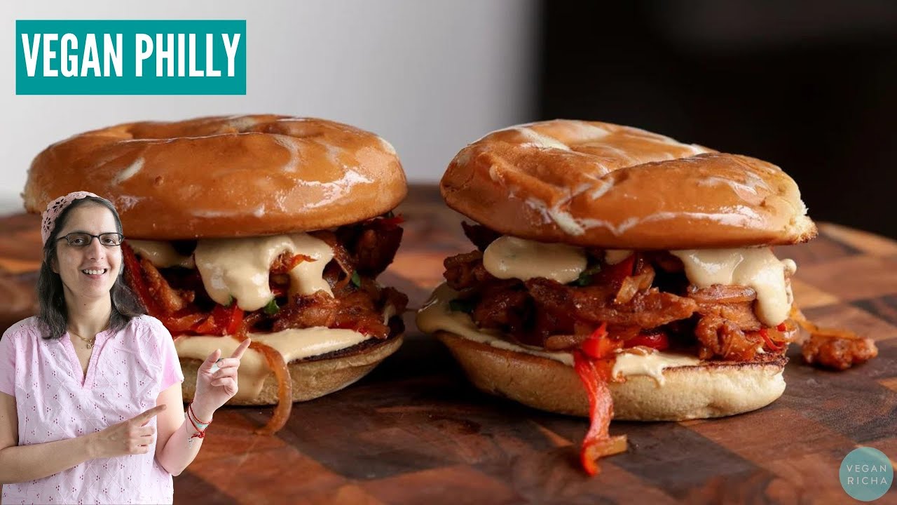 Forget a Cheesesteak. This SMOKY VEGAN CHICKEN SANDWICH is Where it's AT!