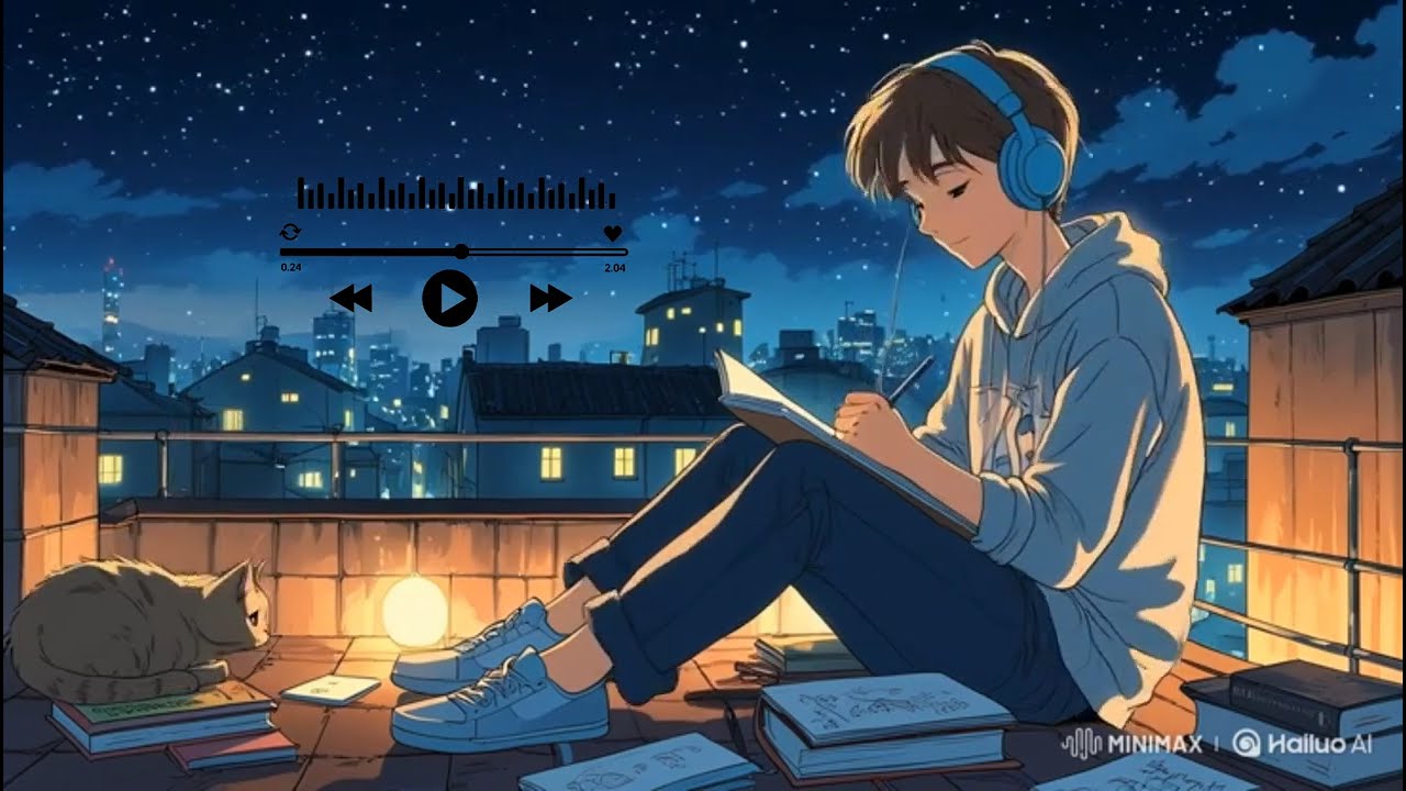 Deep relax night songs// slow and reverb......(use headphone)