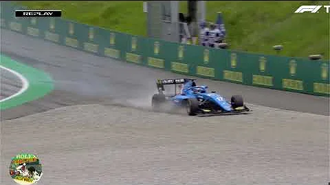 Leclerc and Novalak hard crash in F3 | Formula 3 c...