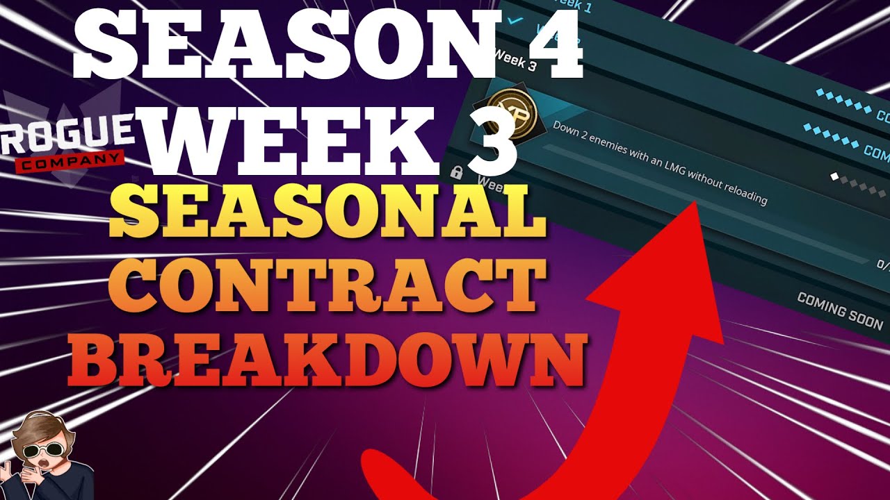Season 4 Week 3 Seasonal Contract Breakdown | ROGUE COMPANY (Guide