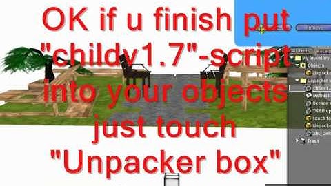 Unpacker system - package/rez/move/rotate entire sets of objects by HEN Streeter