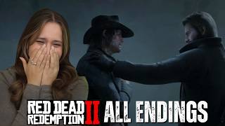 Reacting to ALL Red Dead Redemption 2 Endings | FIRST REACTION