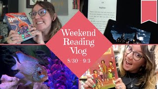 700+ Page Weekend + Fish Tank Tour | Weekend Reading Vlog Aug. 30 - Sep. 3