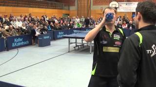 Dickhardt vs Sadilek 3 TV Hilpoltstein vs Passau Tischtennis 2 Liga 20160214 12