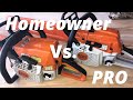 Pro Vs. Homeowner Stihl MS261c vs. MS250