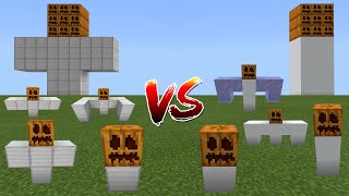 All Iron Golems vs All Snow Golems