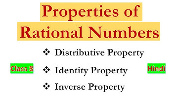 Associative Property of Rational Numbers class 8 | Chapter 1 Identity & Inverse property | Maths