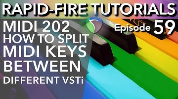 How to Split your keyboard to play different Instruments (Rapid-fire REAPER Tutorials Ep59)
