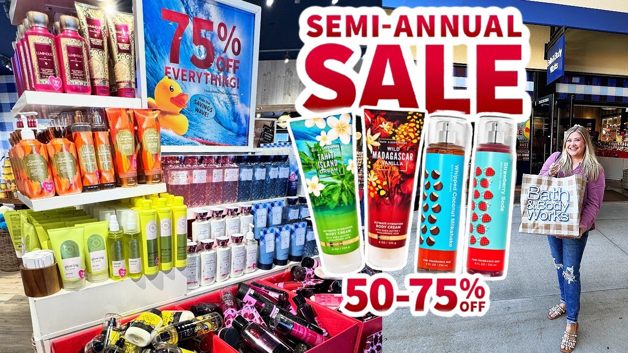 BATH & BODY WORKS SUMMER SEMI ANNUAL SALE IS HERE! SHOP WITH ME! - YouTube
