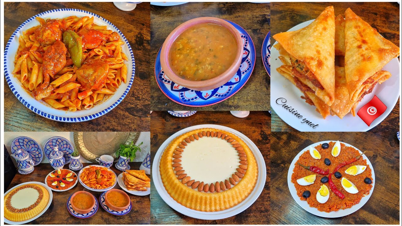 دبارة رمضان شربة قمح مقرونة صالصة بالدجاج سلاطة امك حورية بريك وقاطو بالكريمة 