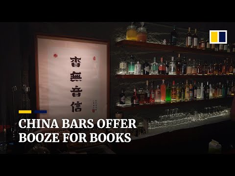 Beijing bars offering cocktails in exchange for old books as owners try to ride out pandemic