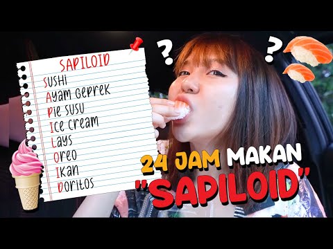 CHALLENGE 24 JAM MAKAN INISIAL NAMAKU  !!