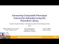 Computable Phenotype Intersection Metadata Generation with the Phenoflow Library