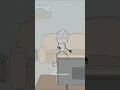 watching scary movies alone! 😂🤣 (best animation memes) #shorts