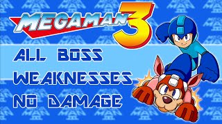 Mega Man III: Legacy Collection | All Bosses, No Damage (Boss Weaknesses)