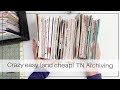 Standard Travelers Notebook Archiving | How to store your finished TNs
