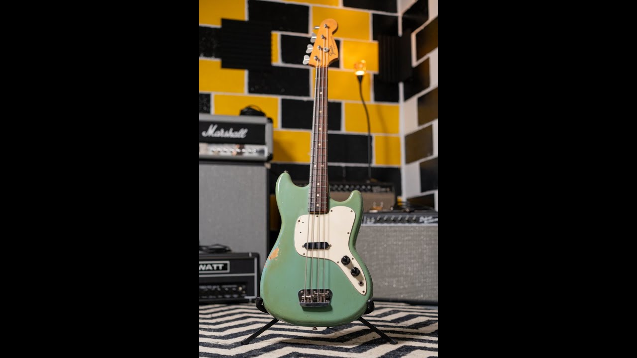 1974 Fender Musicmaster Bass Daphne Blue Vintage Vibe Machine