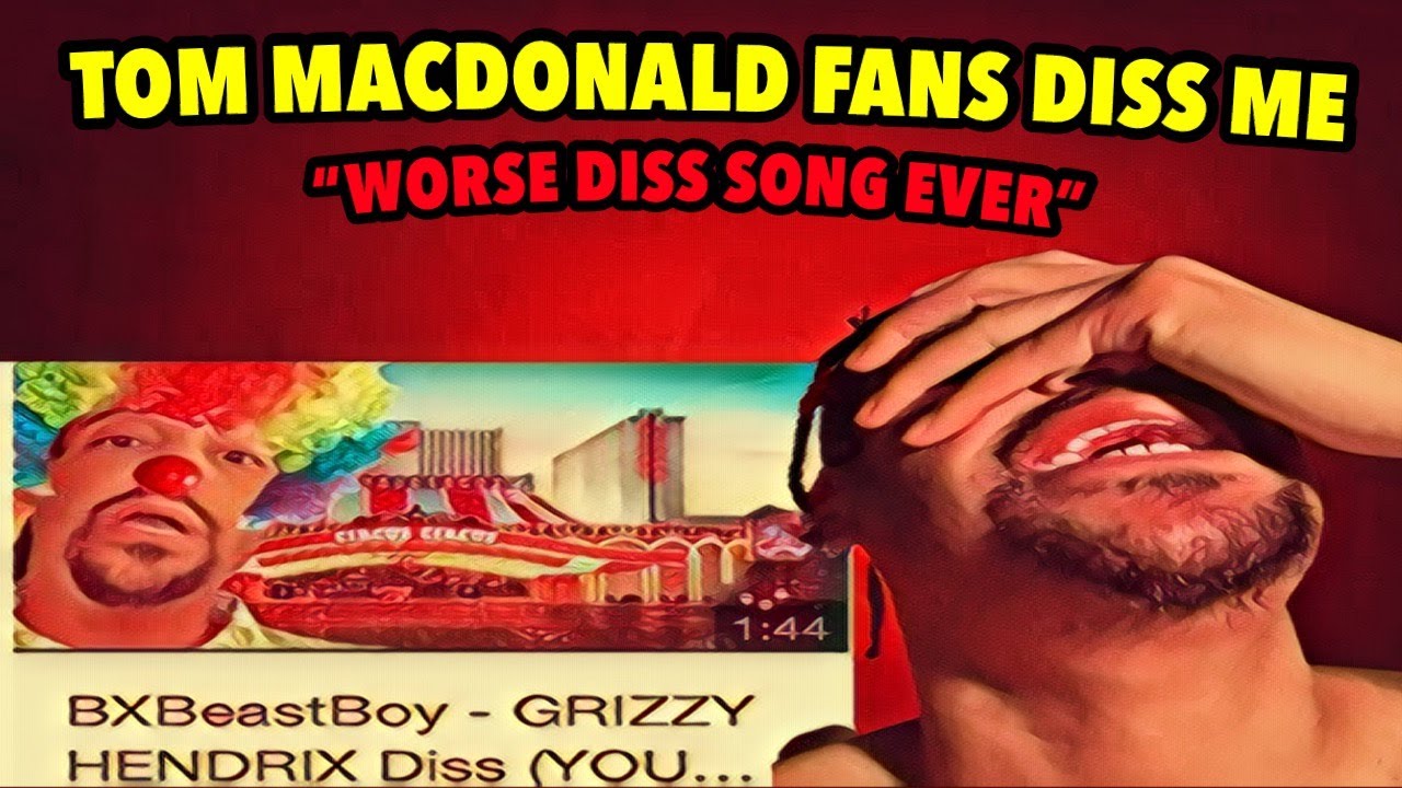 TOM MACDONALD FANS DROP DISS SONGS!!! 😂😂😂 (GRIZZY GETS EXPOSED)