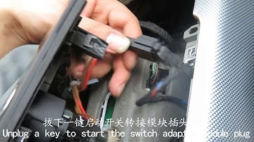 Install manual Audi A6L PKE Keyless Entry Car Engine Ignition Starter System