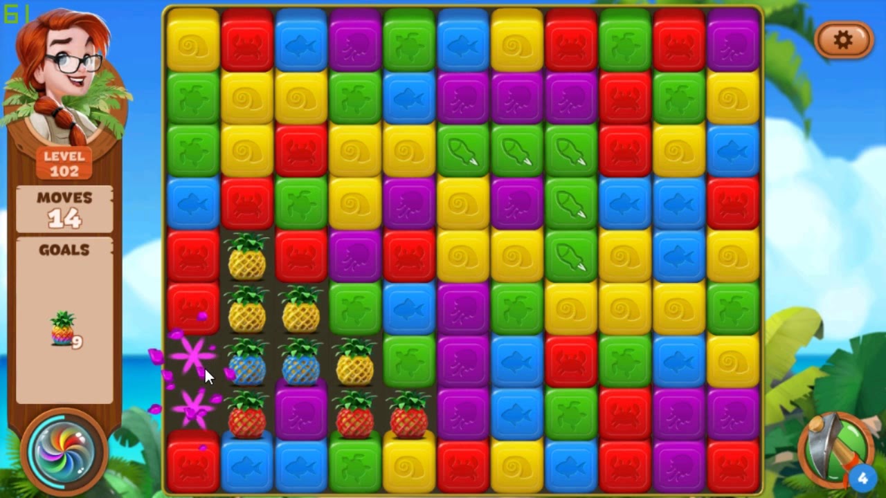 Lost Island Blast Adventure level 102