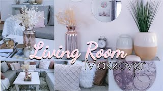 2021 LIVING ROOM MAKEOVER || DEEP CLEANING || DECORATE WITH ME