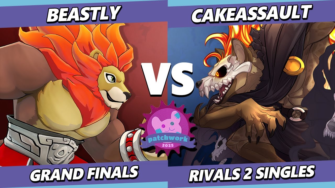 Patchwork 2025 GRAND FINALS - CakeAssault (Forsburn) Vs. Beastly (Zetterburn) Rivals 2 - RoA2