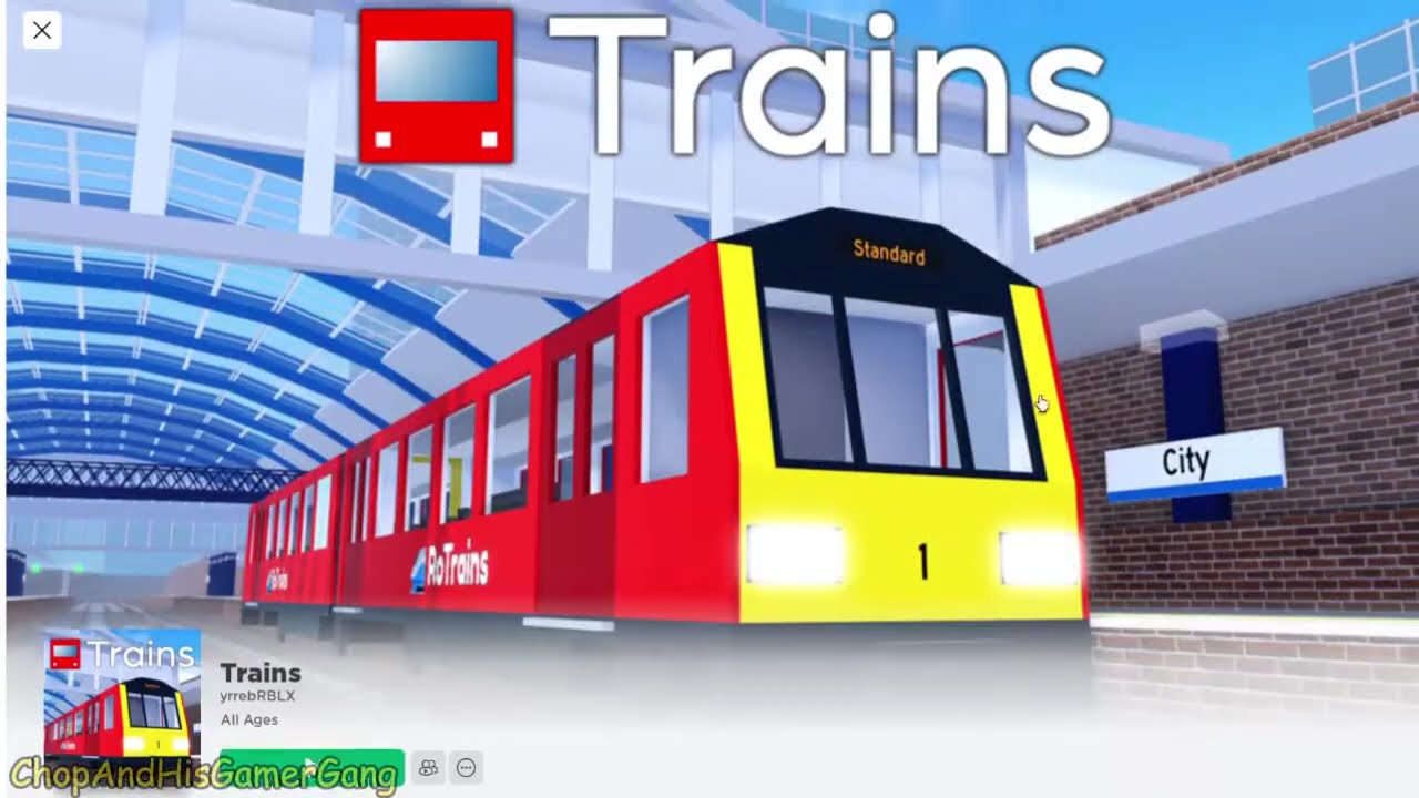 I played a super fun TRAIN game on roblox!