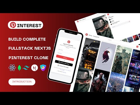 Fullstack Pinterest Clone with Next.js 14: NextAuth, MongoDB, & Advanced Features (Episode 1)