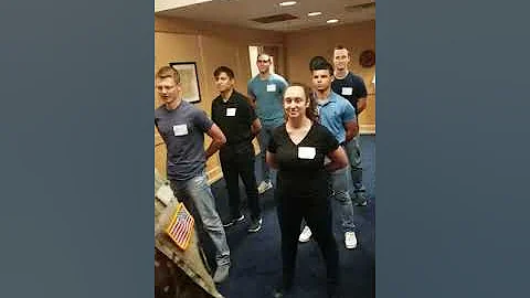 Heather Tubbs swearing in to USAF