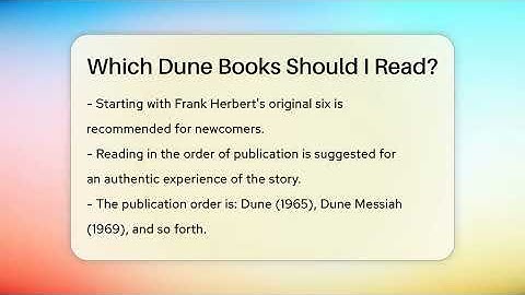 Which Dune Books Should I Read? - The SciFi Reel