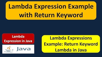 Lambda Expression Example with Return Keyword | Lambda expression in Java | Java Lambda expressions