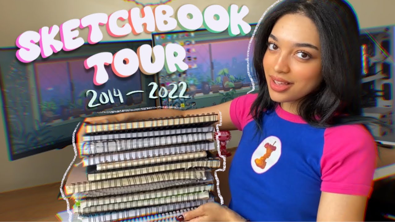 HUGE SKETCHBOOK TOUR ☾ All my sketchbooks 2014- Now! - YouTube