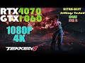 RTX 4070 | GTX 1060 | Tekken 8 Closed Network Test | 1080P and 4K Performance Test | DLSS | FSR 2