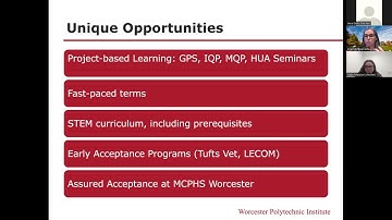 WPI Pre Health Accepted Student Presentation