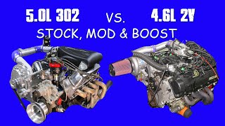 WHICH FORD V8 WORKS BEST? OHV VS SOHC, 5.0L 302 vs 4.6L 2-VALVE MODULAR? WHO IS BEST FOR BOOST?