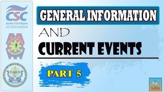 PART 5 - GENERAL INFORMATION AND CURRENT EVENTS REVIEWER l 20 ITEMS
