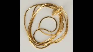 ESTATE - 14K Yellow Gold Cobra Chain 16