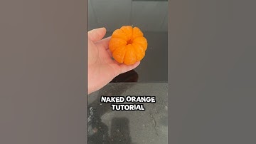 How to remove full bush on an orange 🍊 #satisfying #lifehacks #viral #food #teammarietta