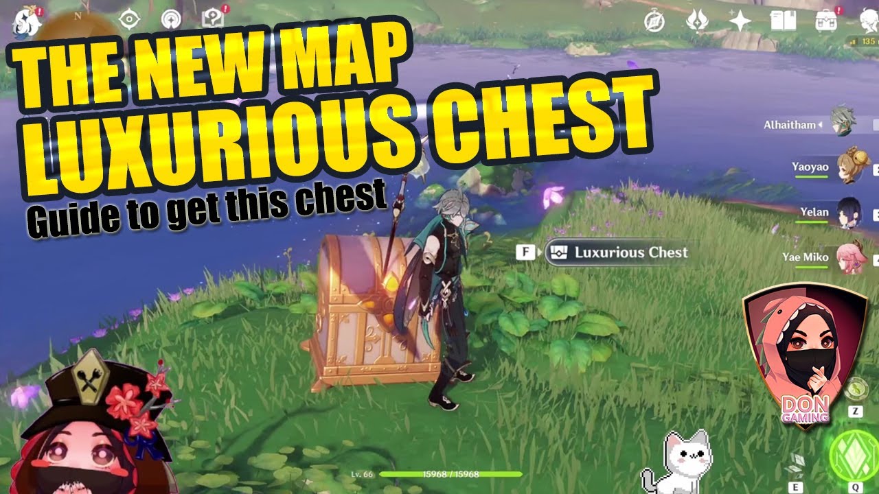 [TIPS & GUIDE] THE NEW MAP LUXURIOUS CHEST !!! Genshin Impact 3.4 YouTube