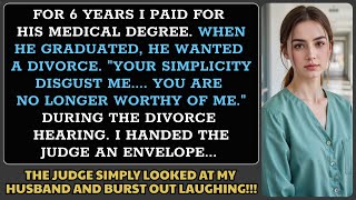 I Paid For His Medical Degree For 6 Years, Then He Divorced Me—Until The Judge Opened My Envelope