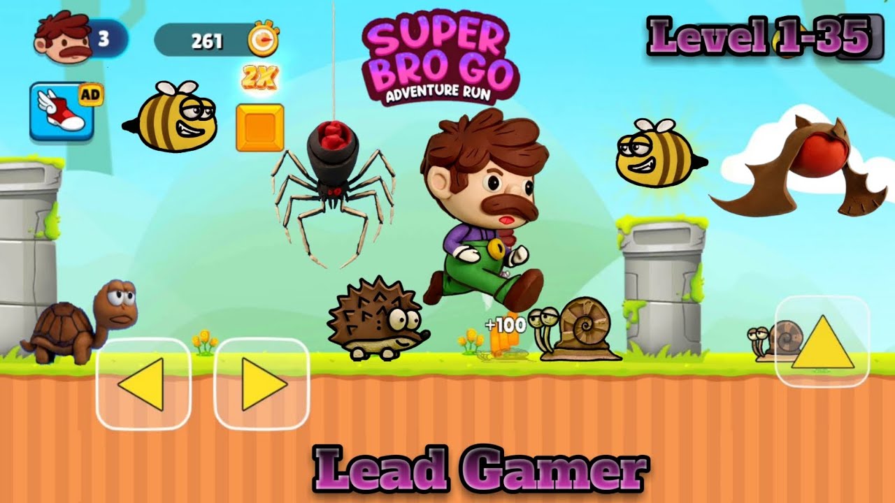 Super Bro Go Adventure Run Game | Level 1-35 | #gaming #games # ...