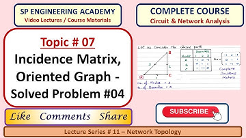 07 Matrix Representation of a Graph - Incidence Matrix, Oriented Graph - Solved Problem #04