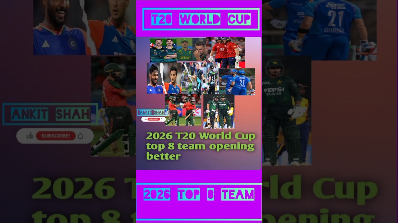 T20 World Cup top 8 team opener batsman