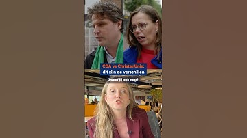 🗳️ Christian Union and CDA: the differences explained