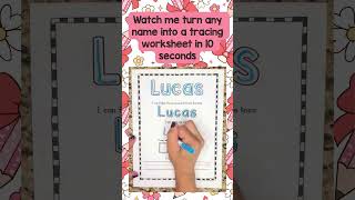 Editable Name Tracing Worksheet for Kids | Learn to Write Your Name Guide