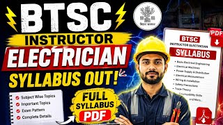 BTSC Instructor Electrician/Wireman syllabus out| BTSC syllabus