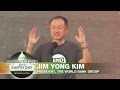 Jim Kim on stage at Global Citizen 2015 Earth Day