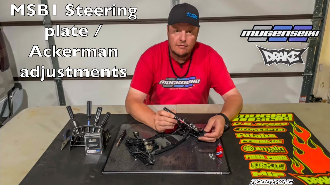 MSB1 Steering plate / Ackerman adjustments - YouTube